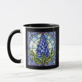 Caneca Vidro Estido Texas Bluebonnet True Blue Friel
