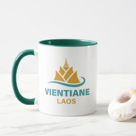 Caneca Vientiane Laos Sudeste Asiático