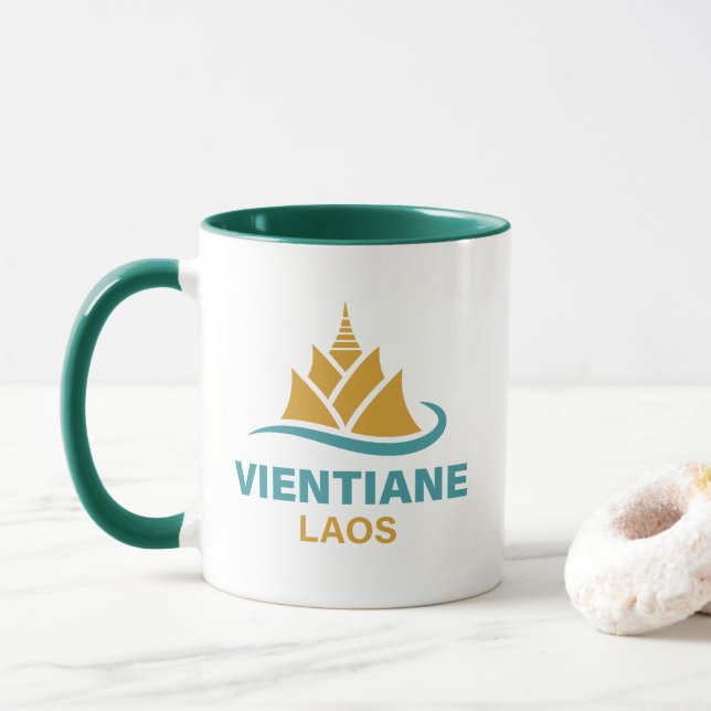 Caneca Vientiane Laos Sudeste Asiático (Com Donut)
