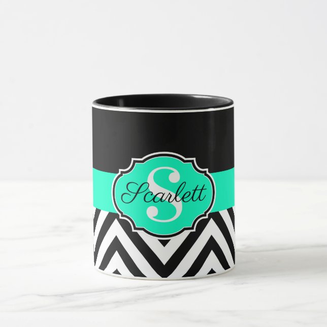 Caneca Vigas preto e branco (Centro)