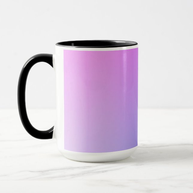 Caneca Vigneta Abstrata com Gradiente Roxo (Esquerda)