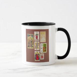 Caneca VIII justiça, sete cartões de tarot