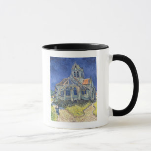 Caneca Vincent van Gogh   a igreja no Auvers-sur-Oise