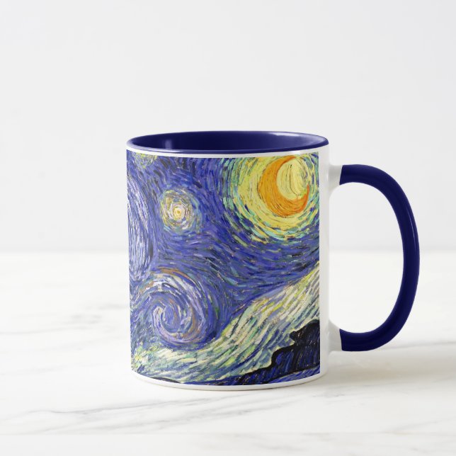 Caneca Vincent Van Gogh - A Noite Estrelada Arte Fina (Direita)