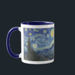 Caneca Vincent van Gogh | a noite estrelado, em junho de<br><div class="desc">Estrelado noite,  em junho de 1889 (óleo em canvas),  Gogh,  Vincent camionete (1853-90)/museu da arte moderna,  New York,  EUA/número de coleção da imagem da biblioteca | da arte de Bridgeman: XOS702746</div>