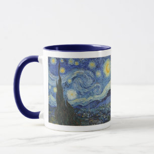 Caneca Vincent van Gogh   a noite estrelado, em junho de
