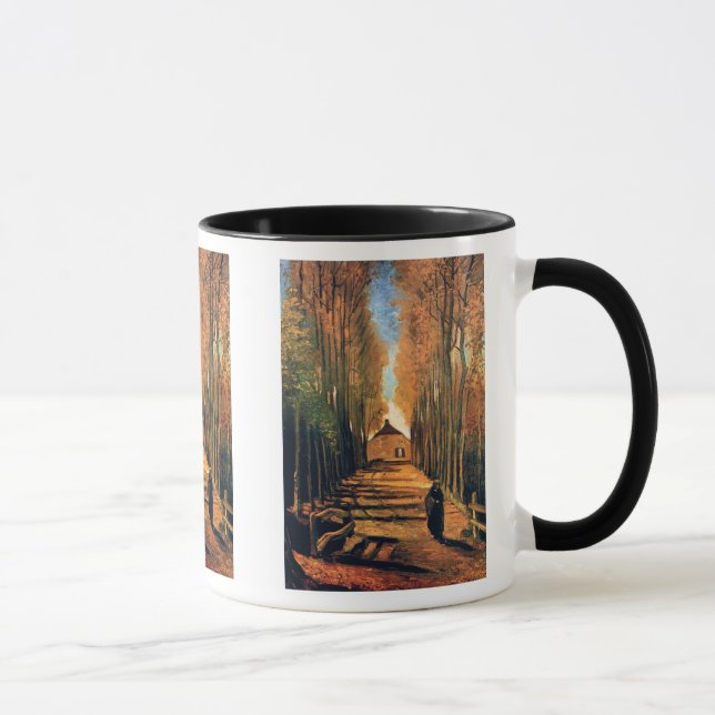 Caneca Vincent Van Gogh - Avenida de Choupos no Outono (Direita)
