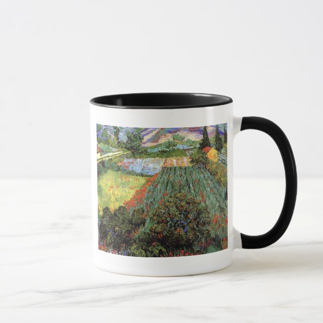 Caneca Vincent Van Gogh - Campo com Papoulas Arte Refinad (Direita)