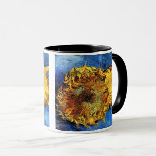 Caneca Vincent Van Gogh - Dois Girassóis Cortados - Arte 