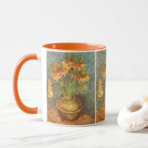 Caneca Vincent van Gogh - Fritilárias em um Vaso de Cobre