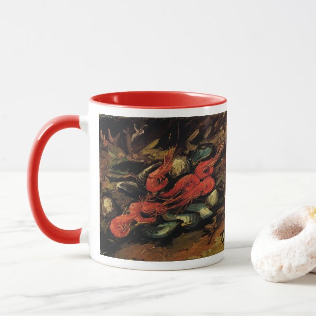 Caneca Vincent van Gogh - Mexilhões e Camarões Ainda Vivo (Com Donut)