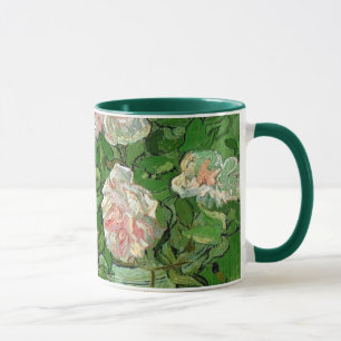 Caneca Vincent Van Gogh - Natureza Morta Rosas Cor-de-Ros