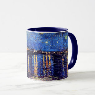 Caneca Vincent Van Gogh - Noite Estrelada Sobre O Rhone