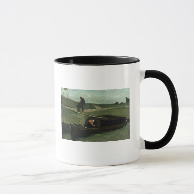 Caneca Vincent van Gogh | o barco da turfa, 1883 (Direita)