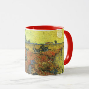 Caneca Vincent van Gogh - O Vineyard Vermelho