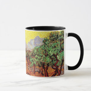 Caneca Vincent Van Gogh - Oliveiras com Céu Amarelo