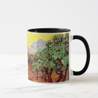 Caneca Vincent Van Gogh - Oliveiras com Céu Amarelo