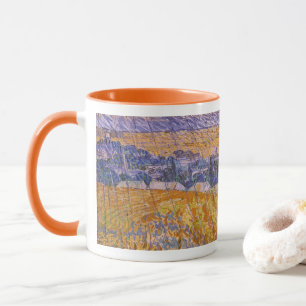 Caneca Vincent van Gogh - Paisagem em Auvers na Chuva