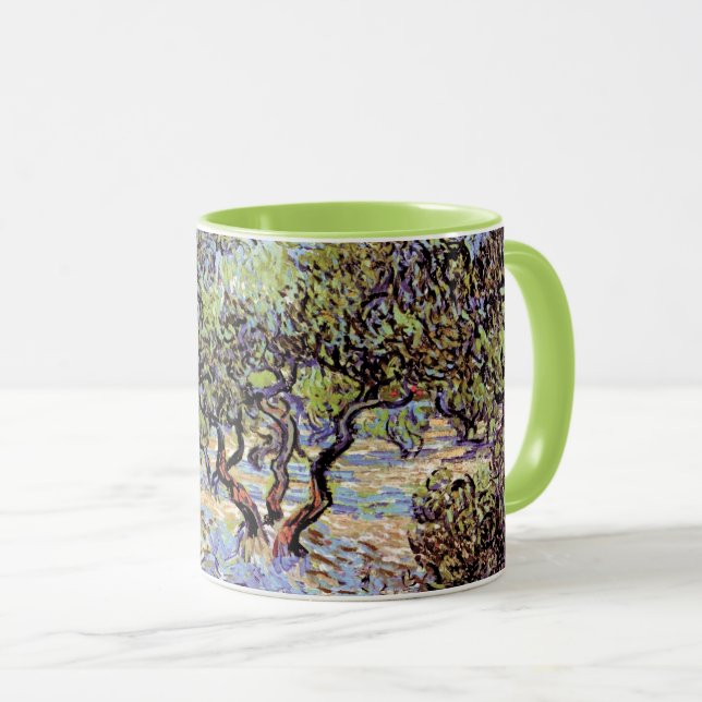 Caneca Vincent Van Gogh - Pomar de Oliveiras Arte Fino (Frente Esquerda)