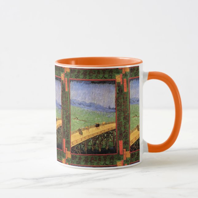 Caneca Vincent Van Gogh - Ponte Na Chuva Arte Japonesa (Direita)