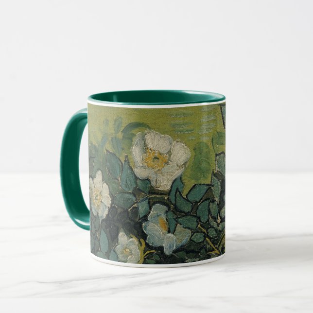 Caneca Vincent van Gogh - Rosas Silvestres (Frente Esquerda)