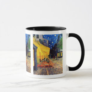 Caneca Vincent van Gogh - terraço do café em belas arte