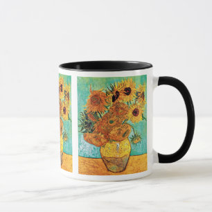 Caneca Vincent Van Gogh - Vase Com Doze Girassóis