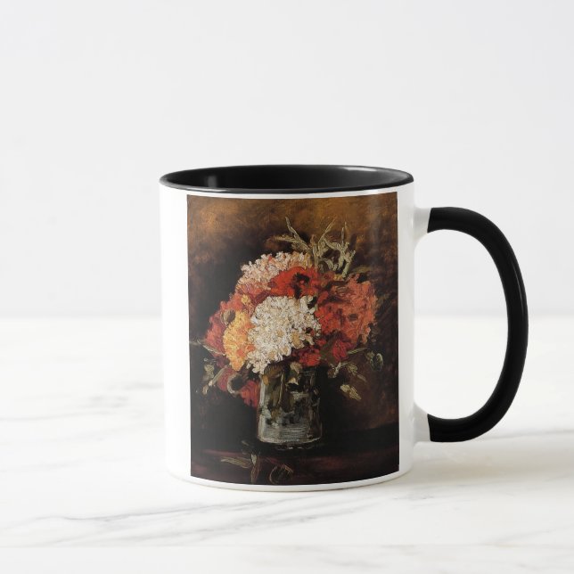 Caneca Vincent Van Gogh - Vaso Com Cravos - Arte Fina (Direita)