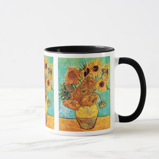Caneca Vincent Van Gogh - Vaso Com Doze Girassóis (Direita)
