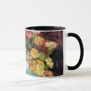 Caneca Vincent Van Gogh - Vaso Com Zínias Arte Fino