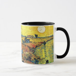 Caneca Vincent Van Gogh - Vinhedo Vermelho em Arles Pintu