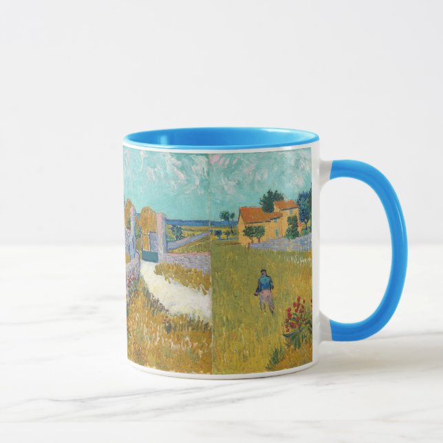 Caneca Vincent Van Gogh Vintage Farmhouse em Provença (Direita)