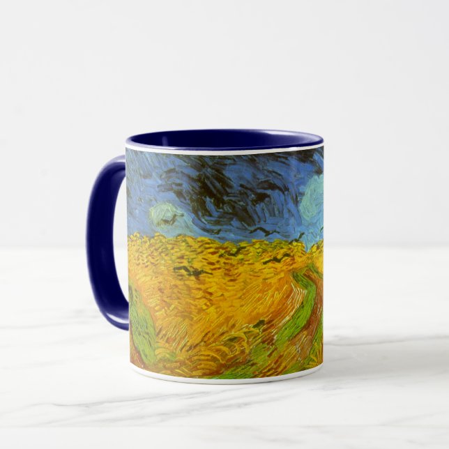 Caneca Vincent van Gogh Wheat Field com Crows (Frente Esquerda)