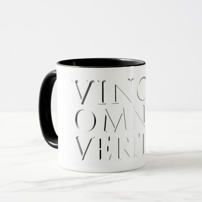 Caneca VINCIT OMNIA VERITAS - Lama Leve (Frente Esquerda)