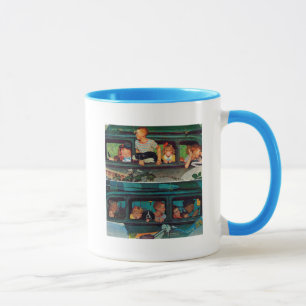 Caneca Vinda e ir por Norman Rockwell
