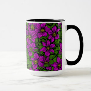 Caneca Vinha de Clematis rosa