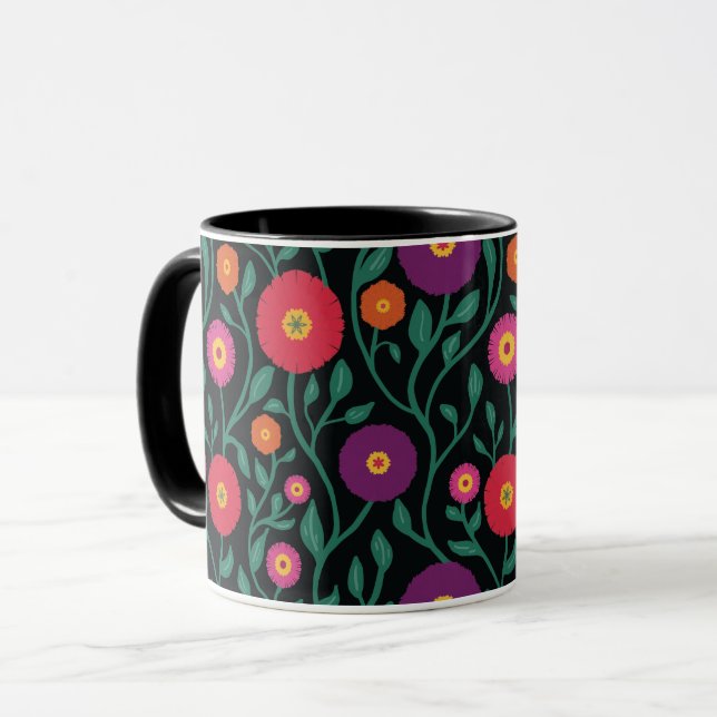 Caneca Vinha Flor de Meados do Século | Guarlanda de Jard (Frente Esquerda)