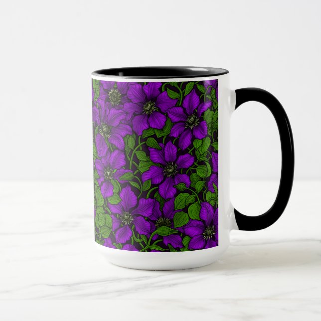 Caneca Vinha-púrpura Clematis (Direita)