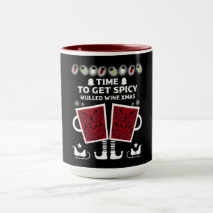 Caneca Vinho tinto enrolado de Natal