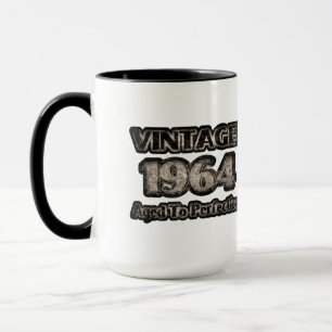 Caneca Vintage 1964 - Idade Para Perfecção