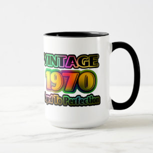 Caneca Vintage 1970 - Envelhecido à perfeição