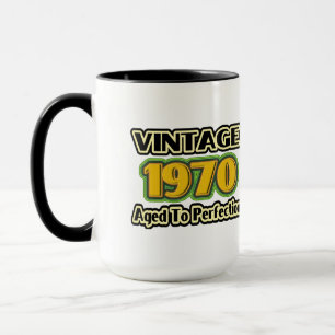 Caneca Vintage 1970 - Idade Para Perfecção