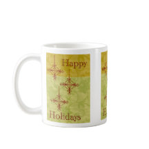 Vintage 70's Style Happy Holidays Mug