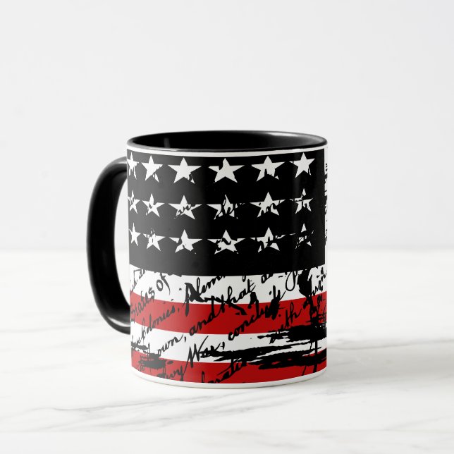 Caneca Vintage American Flag (Frente Esquerda)