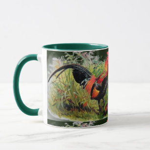 Caneca Vintage Andrew Neale Red Jungle Fowl