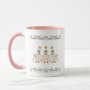 Caneca Vintage anos 80 Blue Ribbon Mama Geese Coquette