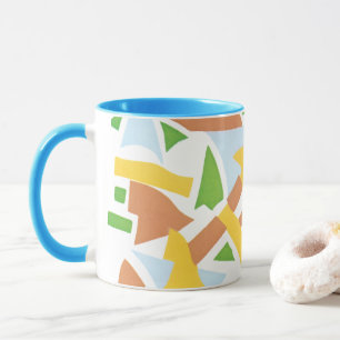 Caneca Vintage Art Deco Pochoir Jazz Formas Geométricas