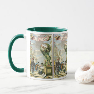 Caneca Vintage Barroco Era Atlas Frontispece Mundo
