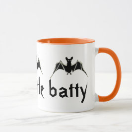 Caneca Vintage Bats Apenas um Pouco Preto e Laranja