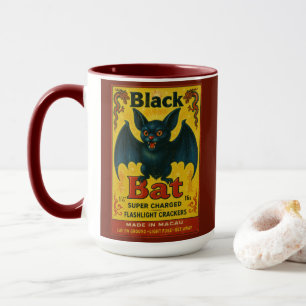 Caneca Vintage Black Bat Firecracker